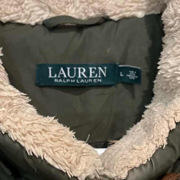 Lauren Ralph Lauren women’s down feather puffer jacket size large (missing hood) - Picture 6 of 11